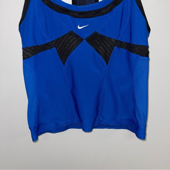 Nike Tank Top Women's Size Extra Large XL Royal Blue Black Racerback Vintage - Picture 4 of 8
